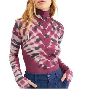 Tie dye turtleneck